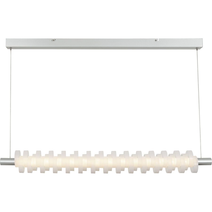 Pendellampe Flora Silber Kunststoff/Metall 100 cm 140 cm - LED - Lichtfarbe: Extra warmweiss - Material: Metall/Kunststoff - Pendellampe- LED