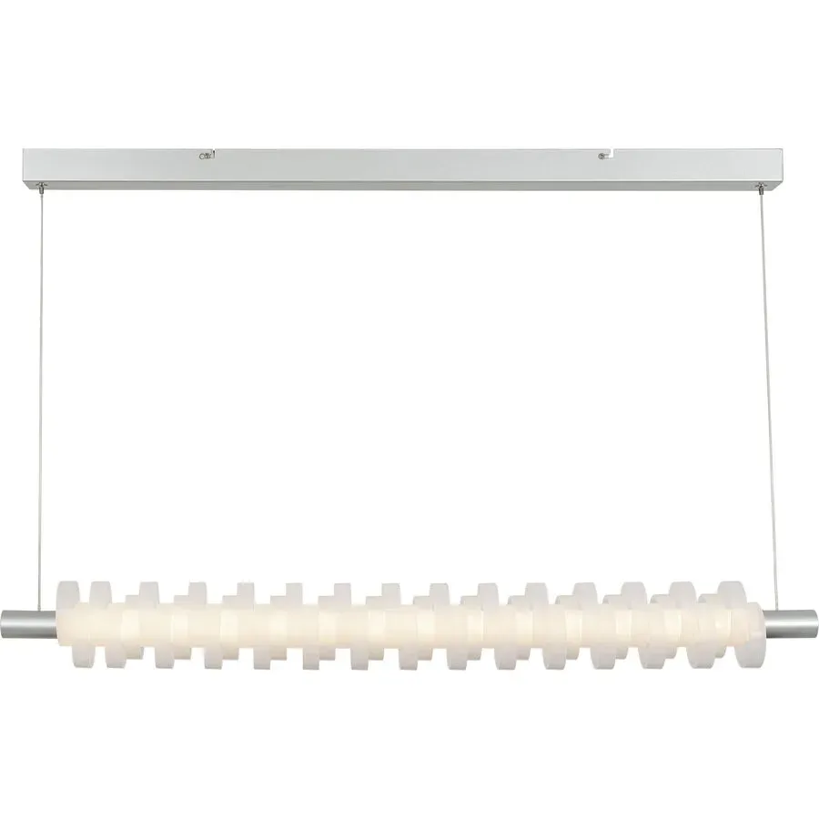 Pendellampe Flora Silber Kunststoff/Metall 100 cm 140 cm - LED - Lichtfarbe: Extra warmweiss - Material: Metall/Kunststoff - Pendellampe- LED