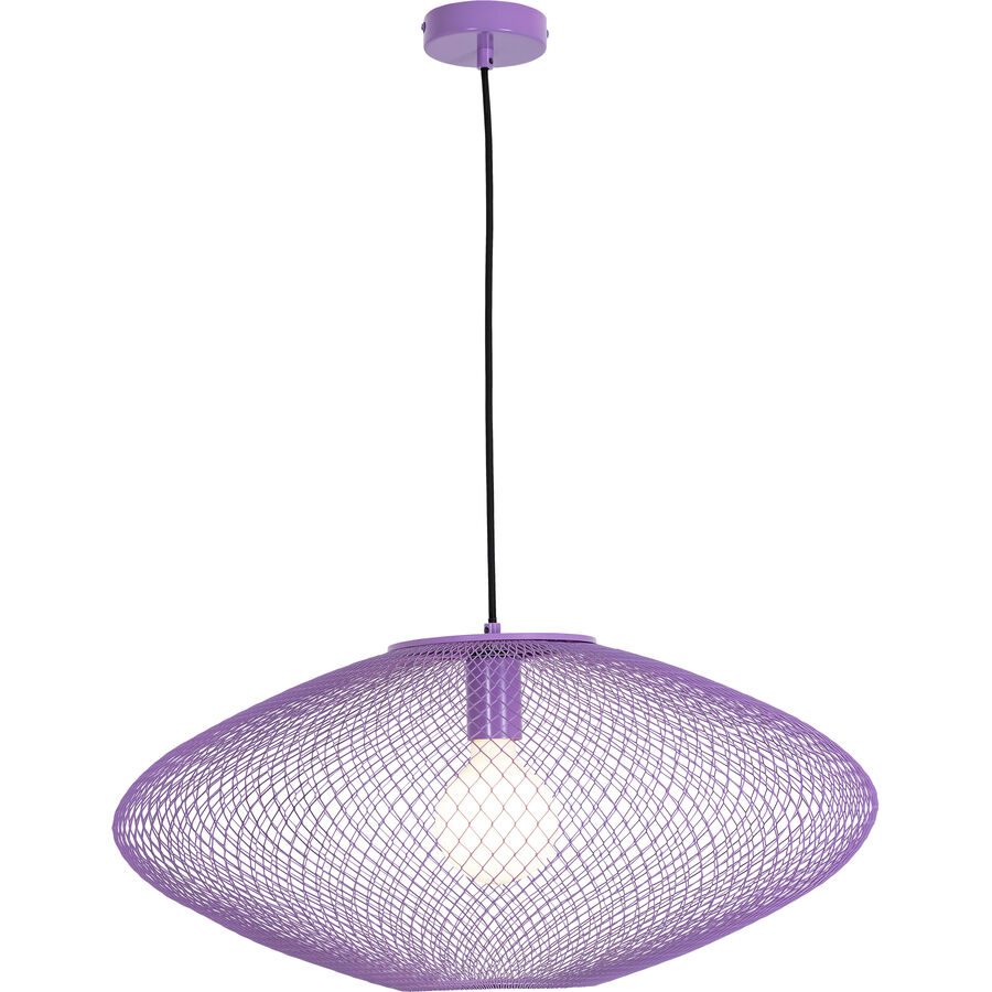 Pendellampe Amour Lila Metall 60 cm 150 cm - Pendellampe