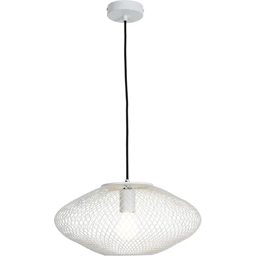 Pendellampe Amour Weiss Metall 40 cm 150 cm - Pendellampe
