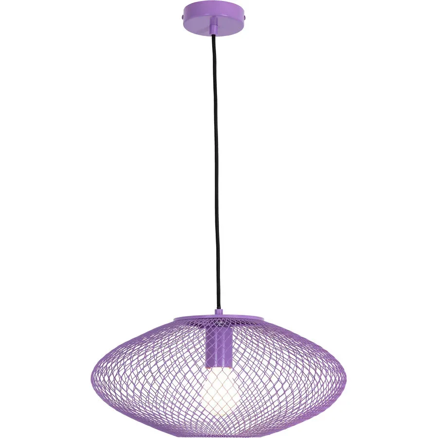 Pendellampe Amour Lila Metall 40 cm 150 cm - Pendellampe