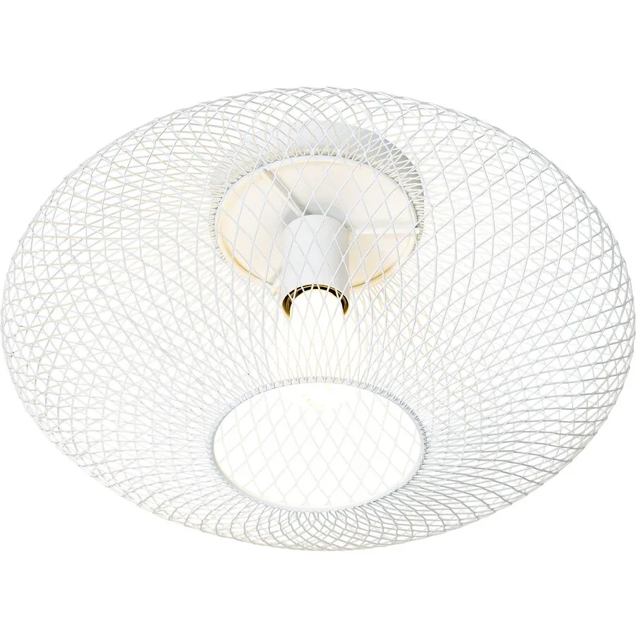 Deckenlampe Amour Weiss Metall 45 cm 19.5 cm - LED - Lichtfarbe: Warmweiss - Deckenlampe- LED Energiesparlampe