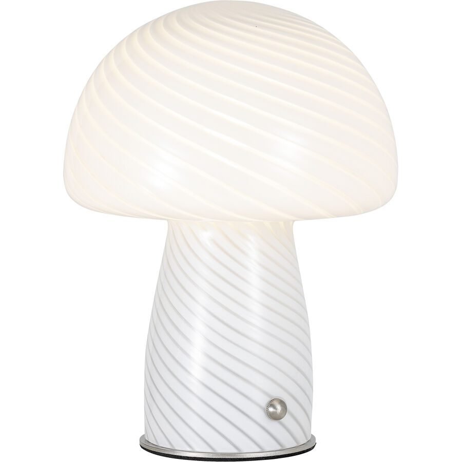 Tischlampe Cala Glas weiss G9 5W LED - LED - Lichtfarbe: Warmweiss - Tischlampe- LED Energiesparlampe