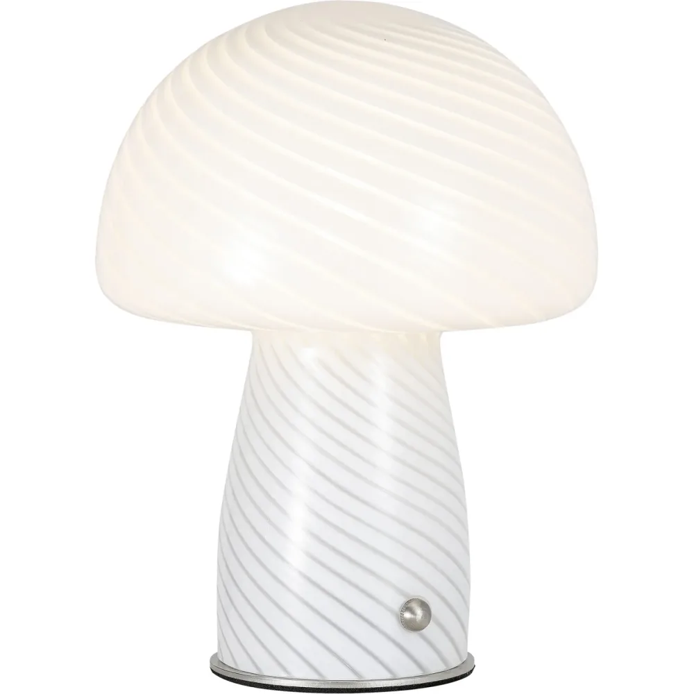 Tischlampe Cala Glas weiss G9 5W LED - LED - Lichtfarbe: Warmweiss - Tischlampe- LED Energiesparlampe