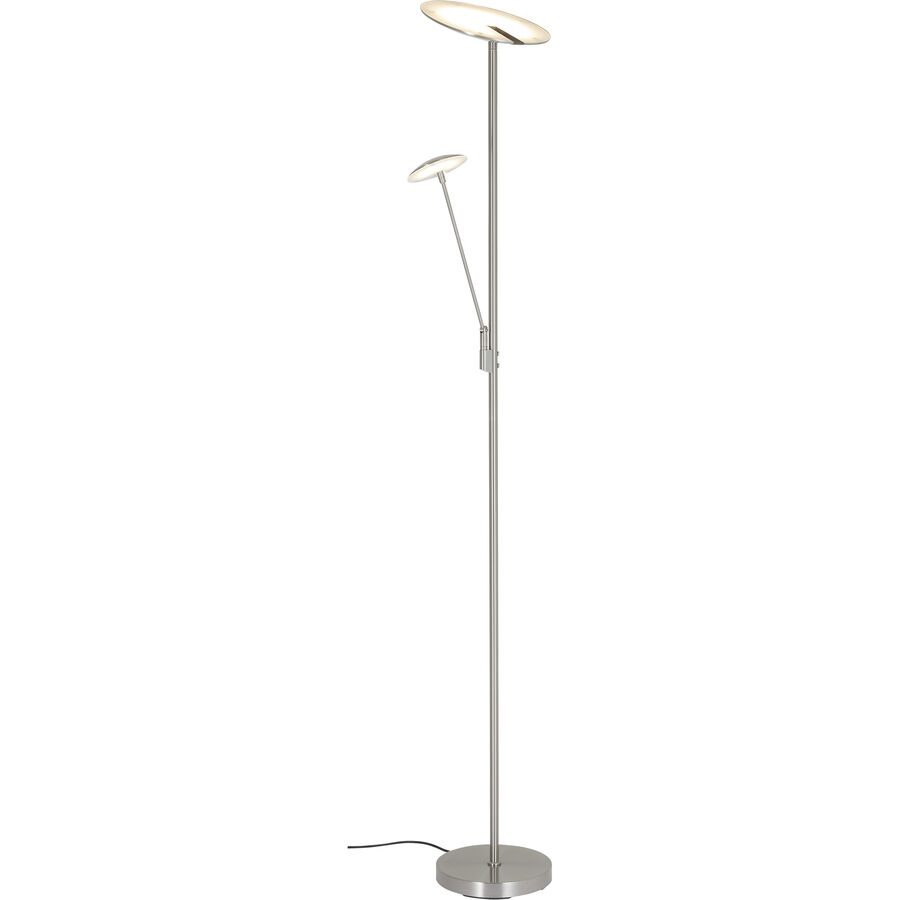 Stehlampe Cellara Metall/Kunststoff chrom 24+6.2W LED - LED - Lichtfarbe: Extra warmweiss - Material: Metall/Acryl - Stehlampe- LED Energiesparlampe
