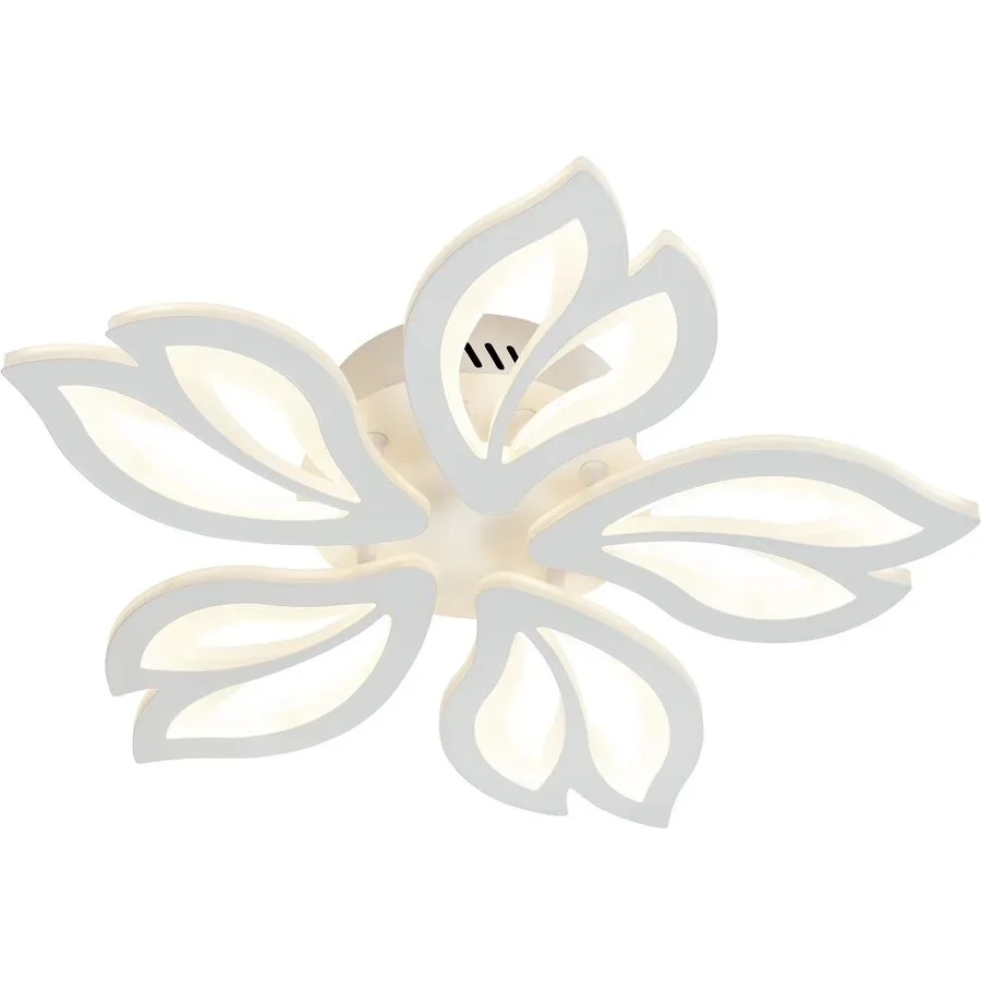 Deckenlampe Cavaria Metall/Acryl weiss - LED - Lichtfarbe: Extra warmweiss - Deckenlampe- LED Energiesparlampe