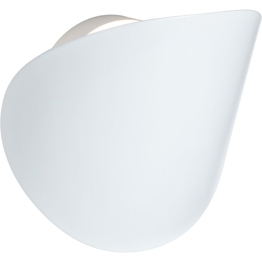 Wandlampe Caserta Weiss Metall 9 cm 20 cm - Farbe: weiss matt - LED - Lichtfarbe: Extra warmweiss - Wandlampe- LED Energiesparlampe