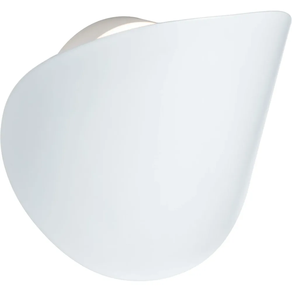Wandlampe Caserta Weiss Metall 9 cm 20 cm - Farbe: weiss matt - LED - Lichtfarbe: Extra warmweiss - Wandlampe- LED Energiesparlampe