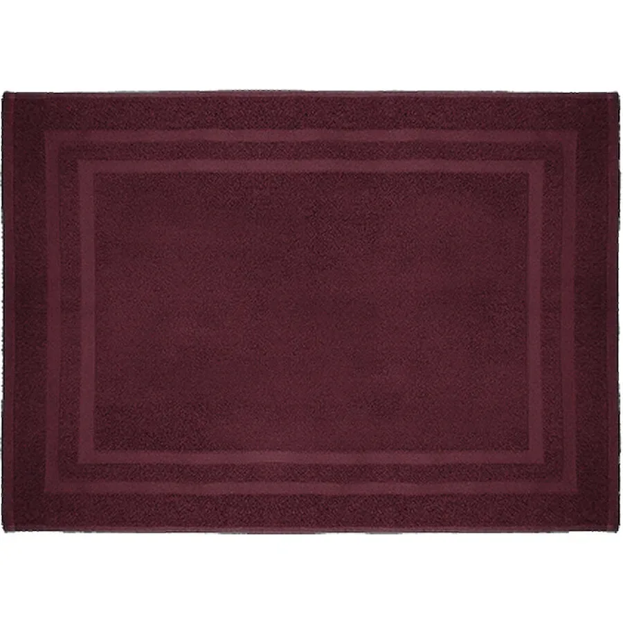 Badteppich Nora Rot Baumwolle 50 cm 80 cm - Material: 100% Baumwolle - Badteppich