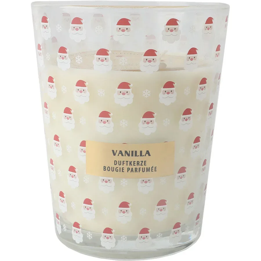 Duftkerze Traditional Beige Glas/Wachs 16 cm - Farbe: vanille - Duftkerze