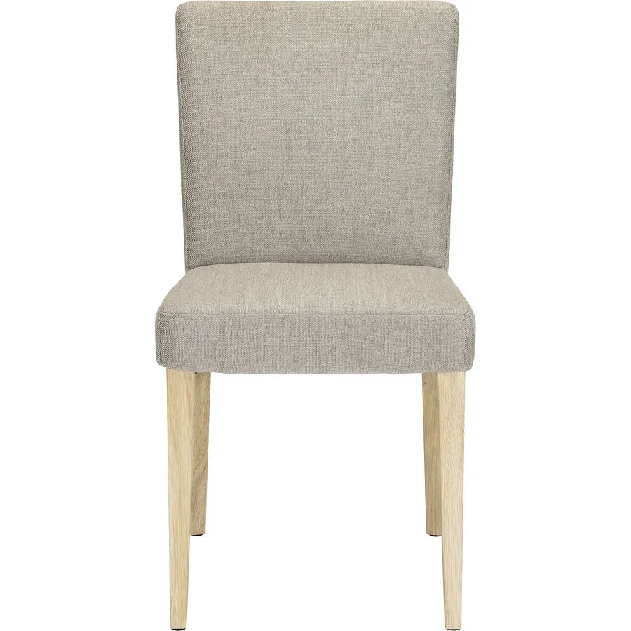 Stuhl Varena Braun Holz/Stoff 45 cm - Farbe: braun, - Material: Eiche massivholz/Stoff - Stuhl