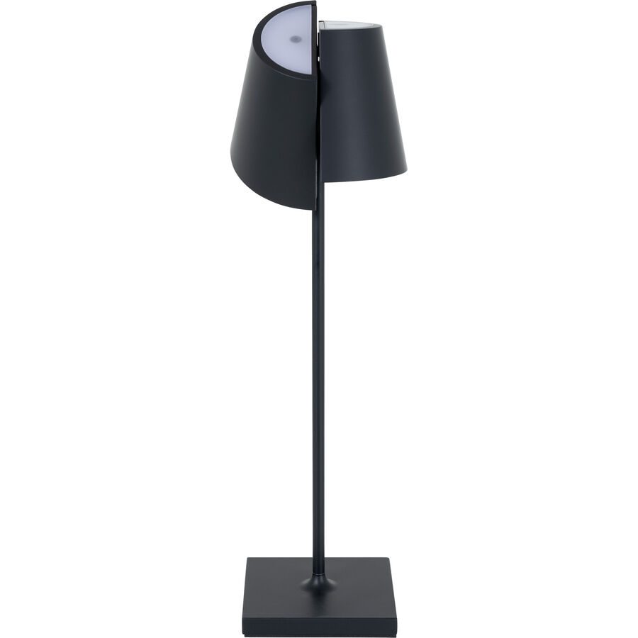 Tischlampe Nuindie Tango Schwarz Aluminium 11 cm 38 cm - LED - Lichtfarbe: Extra warmweiss - Tischlampe- LED Energiesparlampe