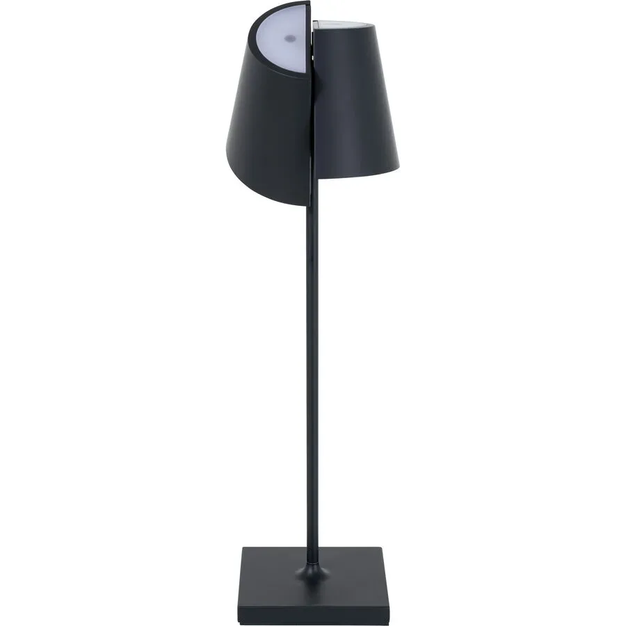 Tischlampe Nuindie Tango Schwarz Aluminium 11 cm 38 cm - LED - Lichtfarbe: Extra warmweiss - Tischlampe- LED Energiesparlampe