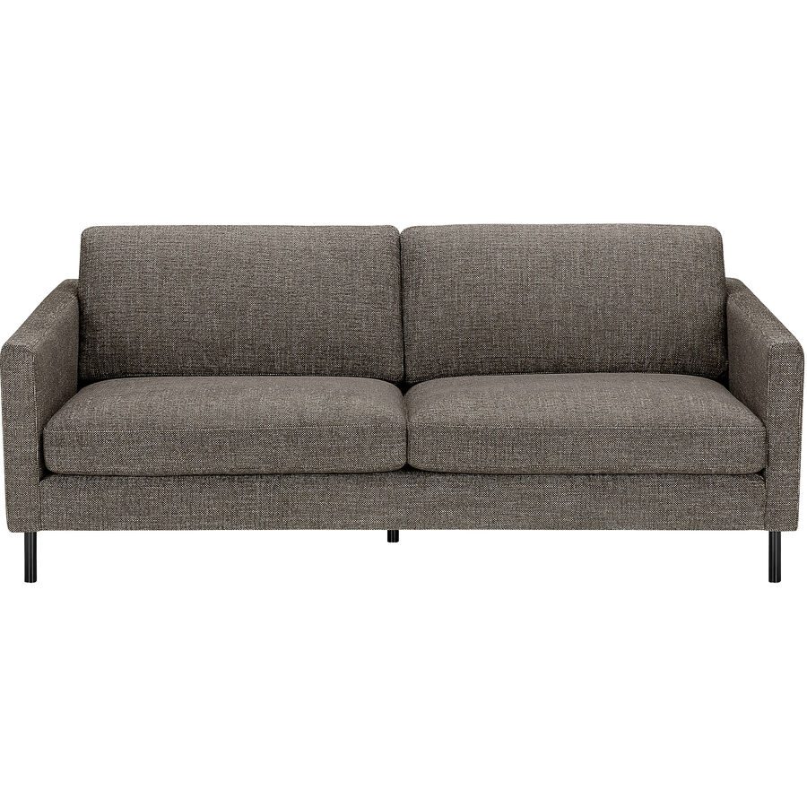 Sofa Domino Braun Stoff 196 cm 98 cm - Sofa