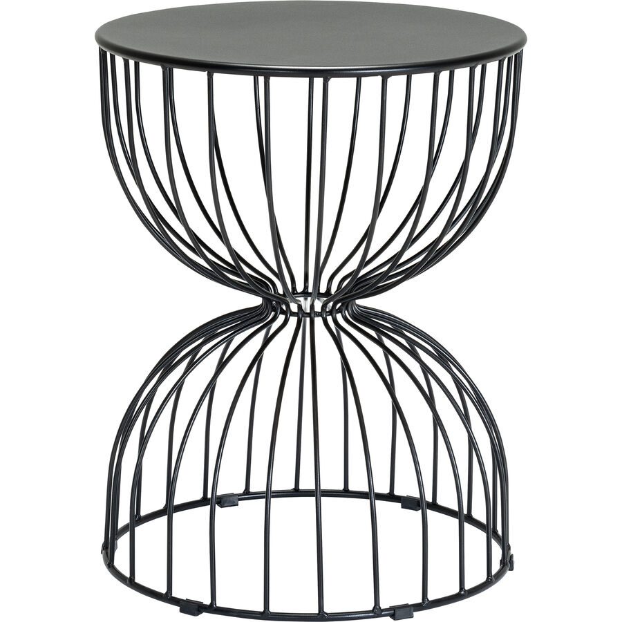 Beistelltisch Lior Schwarz Metall 40 cm - Beistelltisch