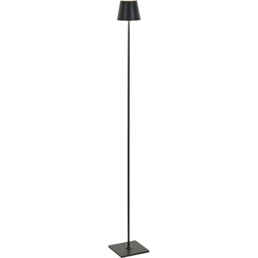 Stehlampe Aline Schwarz Aluminium 120 cm 15 cm - LED - Lichtfarbe: Extra warmweiss - Stehlampe- LED Energiesparlampe