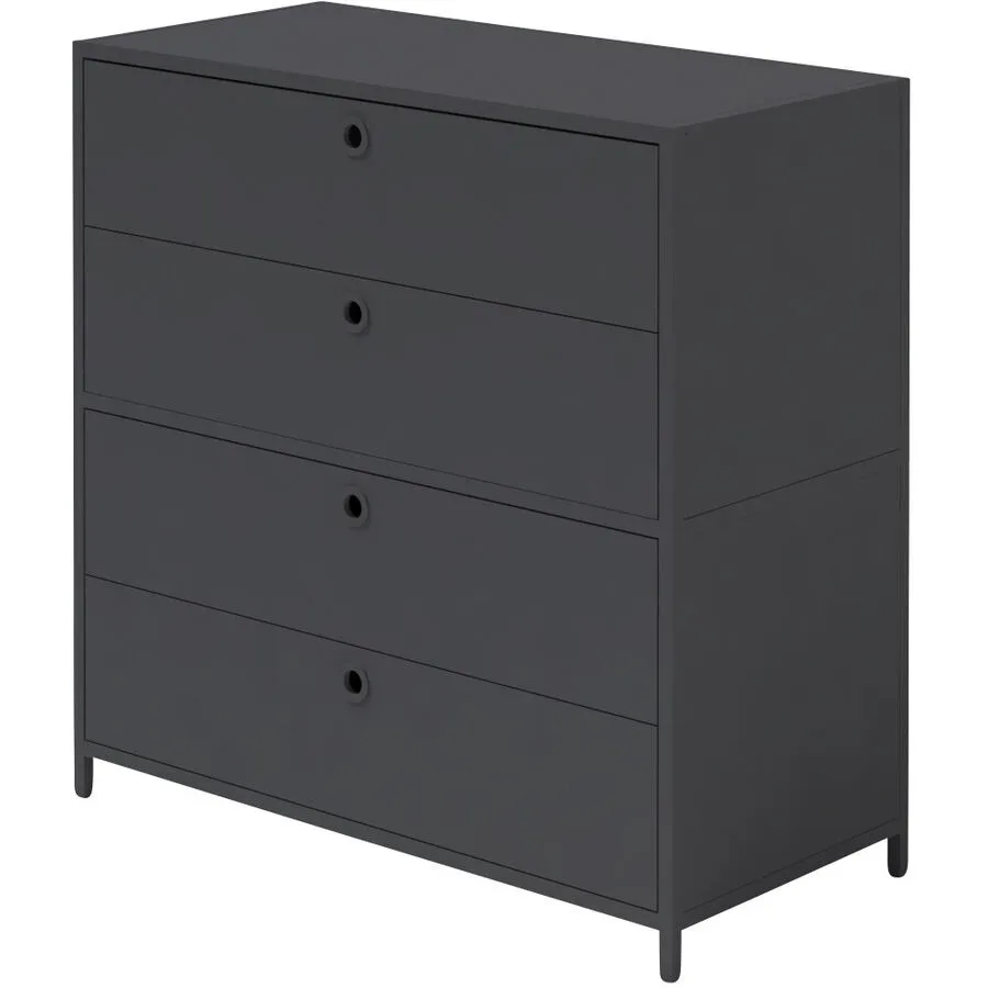 Sideboard Chloé Schwarz Metall 80 cm 80 cm - Möbel Konfigurator: Traummöbel individuell zusammenstellen - Sideboard