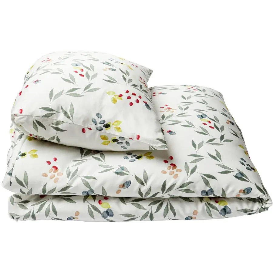 Journey Living Duvetbezug Amiata Grün Baumwolle 210 cm 210 cm - Farbe: olive - Material: Bio Baumwolle - Duvetbezug