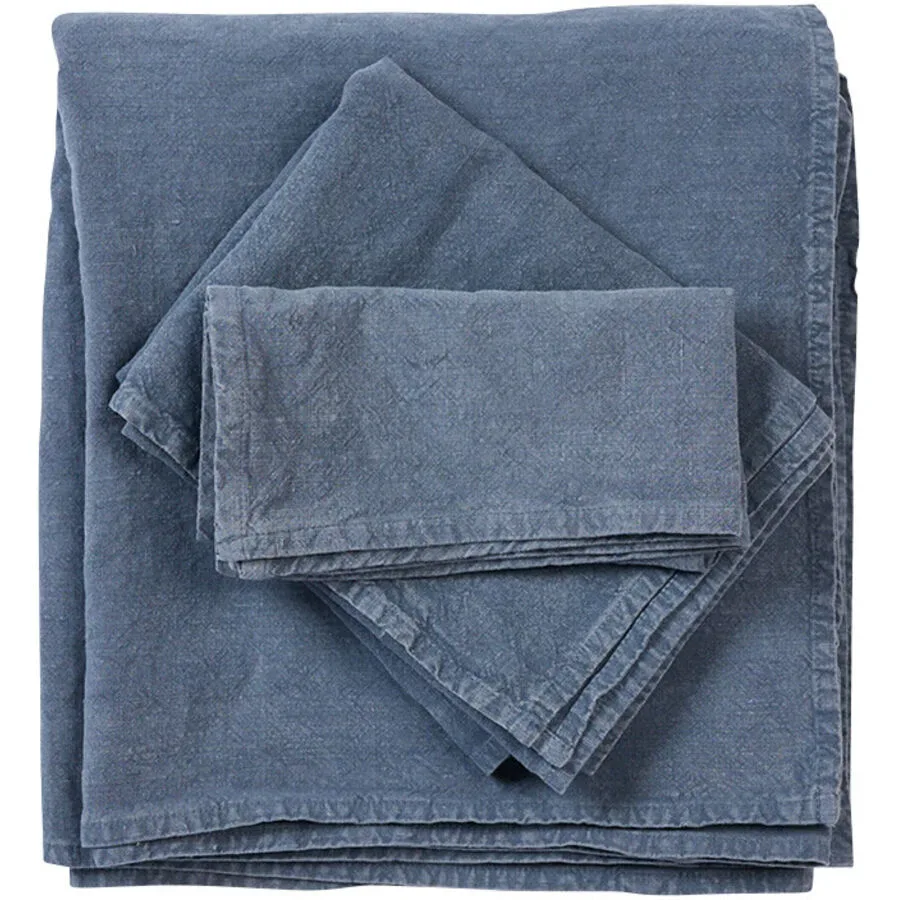 Lavie Servietten Erik Blau Leinen 45 x 45 cm - Farbe: Indigo - Servietten