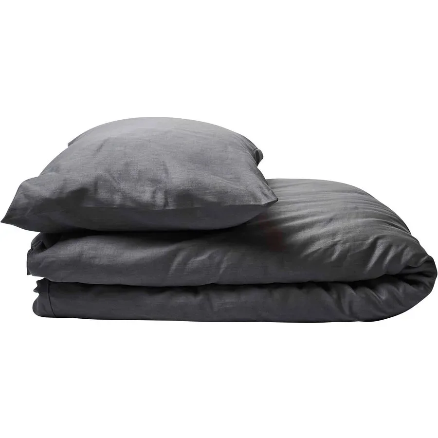 Journey Living Kissenbezug Braga Grau Baumwolle 65 cm 100 cm - Farbe: Stone - Material: Bio Baumwolle