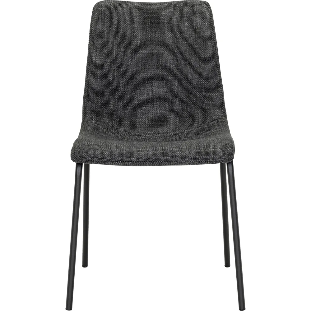 Stuhl Sabia Grau Stoff/Polyester/Metall 45.6 cm - Material: Stoff, polyester, metall - Stuhl