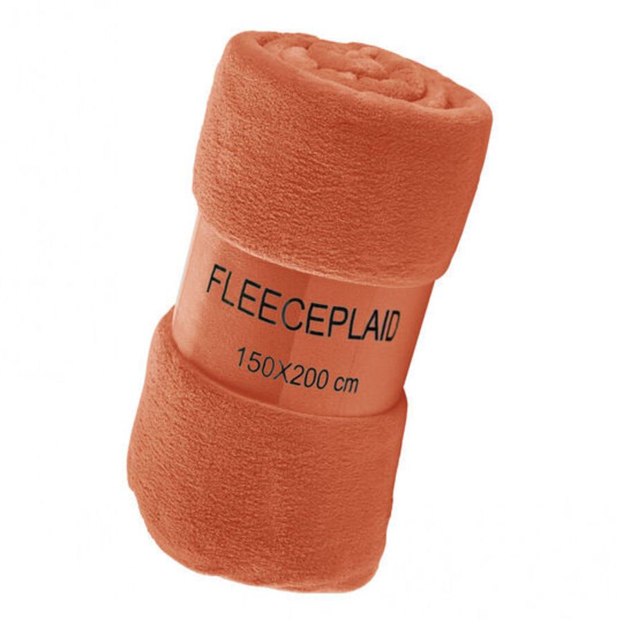 Flair - Fleece Decke, Coral Fleece Decke, 150 x 200 cm, Orange
