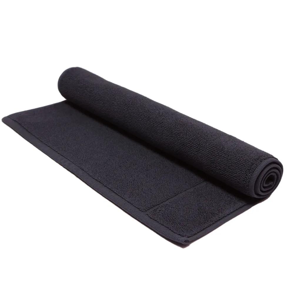 Living Home Badteppich Softfeel Silber Baumwolle 50 cm 80 cm - Farbe: titan - Badteppich