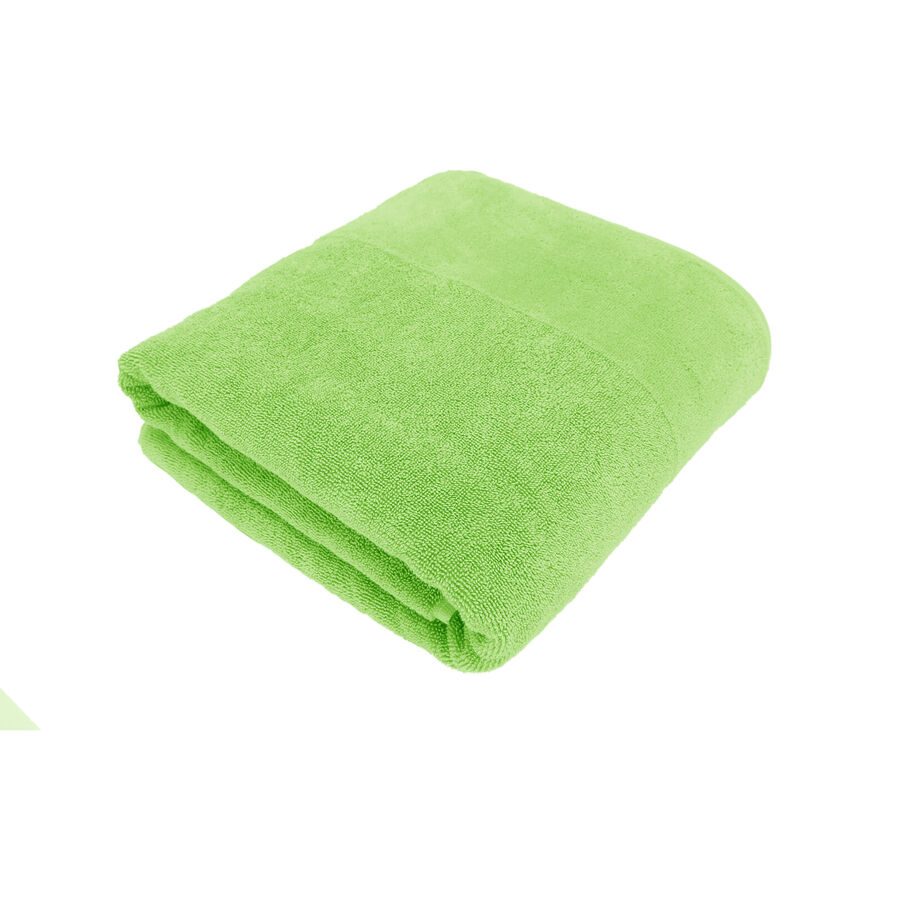 Living Home Duschtuch Softfeel Grün Baumwolle 70 cm 140 cm - Farbe: kiwi - Duschtuch