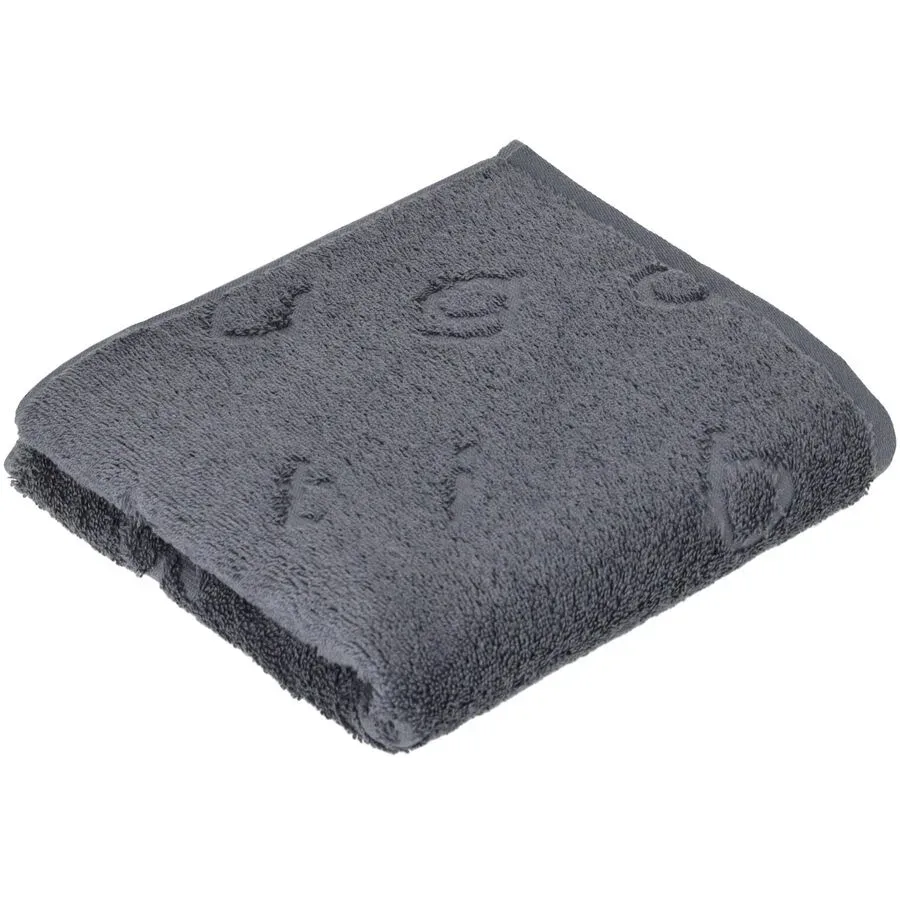 Bugatti Handtuch Trentino Grau Baumwolle 50 cm 100 cm - Farbe: Flanell - Handtuch
