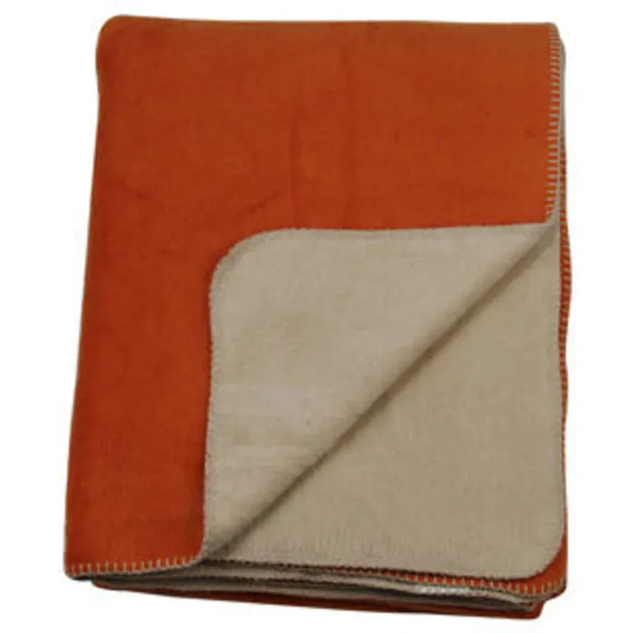 Flair Wohndecke Hest Beige/Orange Stoff 220 cm 180 cm - Farbe: orange/beige - Wohndecke