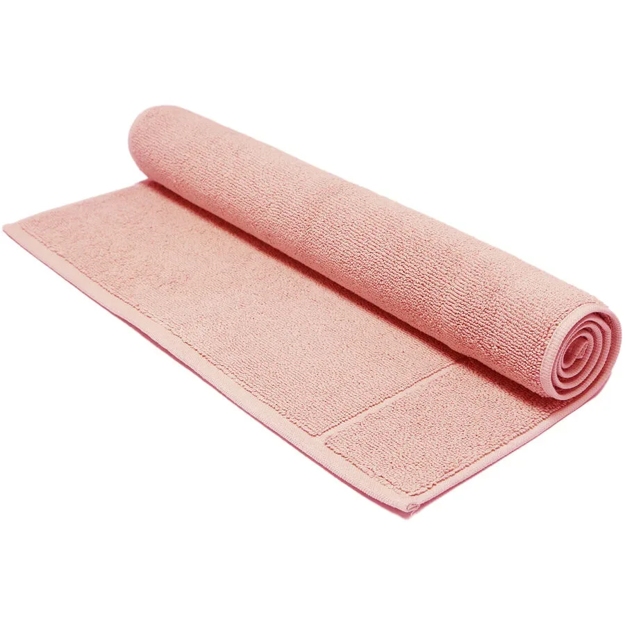 Living Home Badteppich Softfeel Rosa Baumwolle 50 cm 80 cm - Farbe: rose - Badteppich