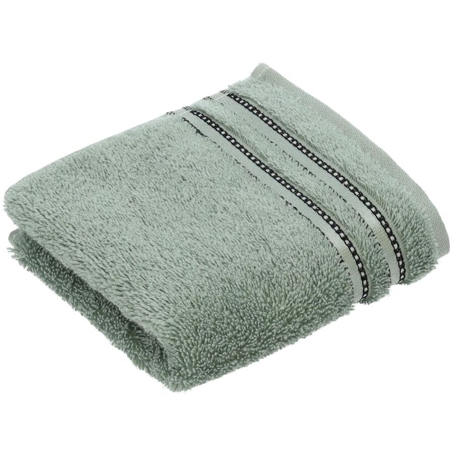 Vossen Gästetuch Cult de Luxe Grün Baumwolle 30 cm 50 cm - Farbe: Soft Green - Gästetuch