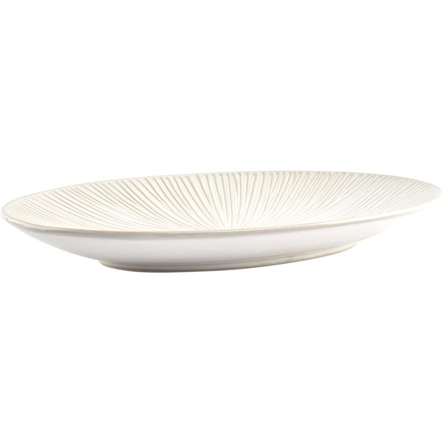 Schale Halo Cloud Grau/Weiss Porzellan 32.5 cm 22.5 cm - Farbe: weiss/grau - Schale