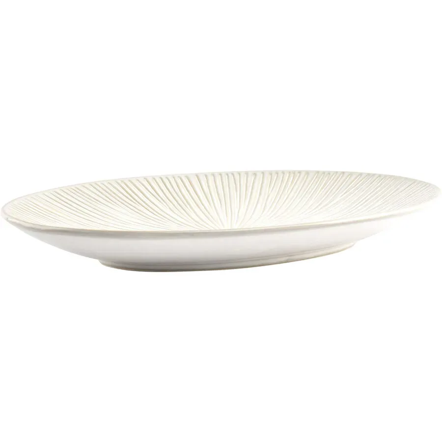 Schale Halo Cloud Grau/Weiss Porzellan 32.5 cm 22.5 cm - Farbe: weiss/grau - Schale