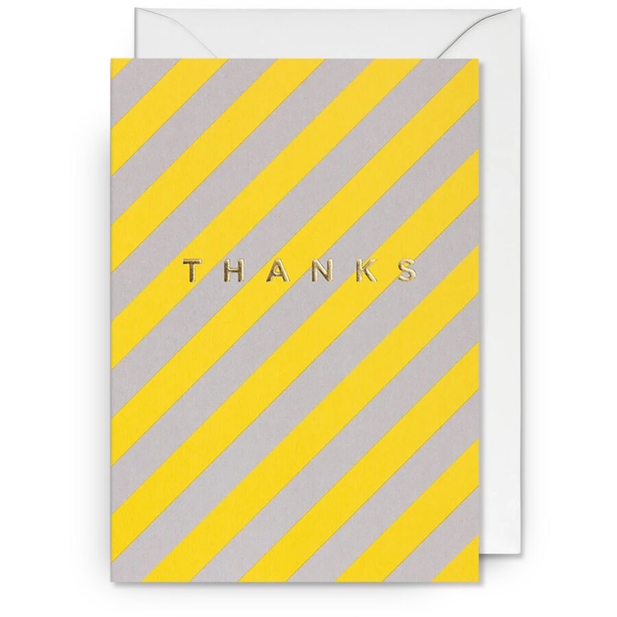 Geschenkkarte Office Gelb/Grau Papier 15.5 x 11 cm - Farbe: diverse - Geschenkkarte
