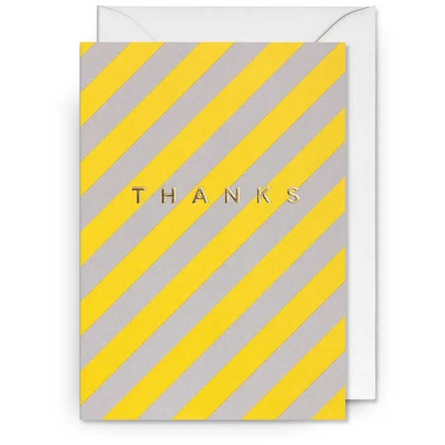 Geschenkkarte Office Gelb/Grau Papier 15.5 x 11 cm - Farbe: diverse - Geschenkkarte