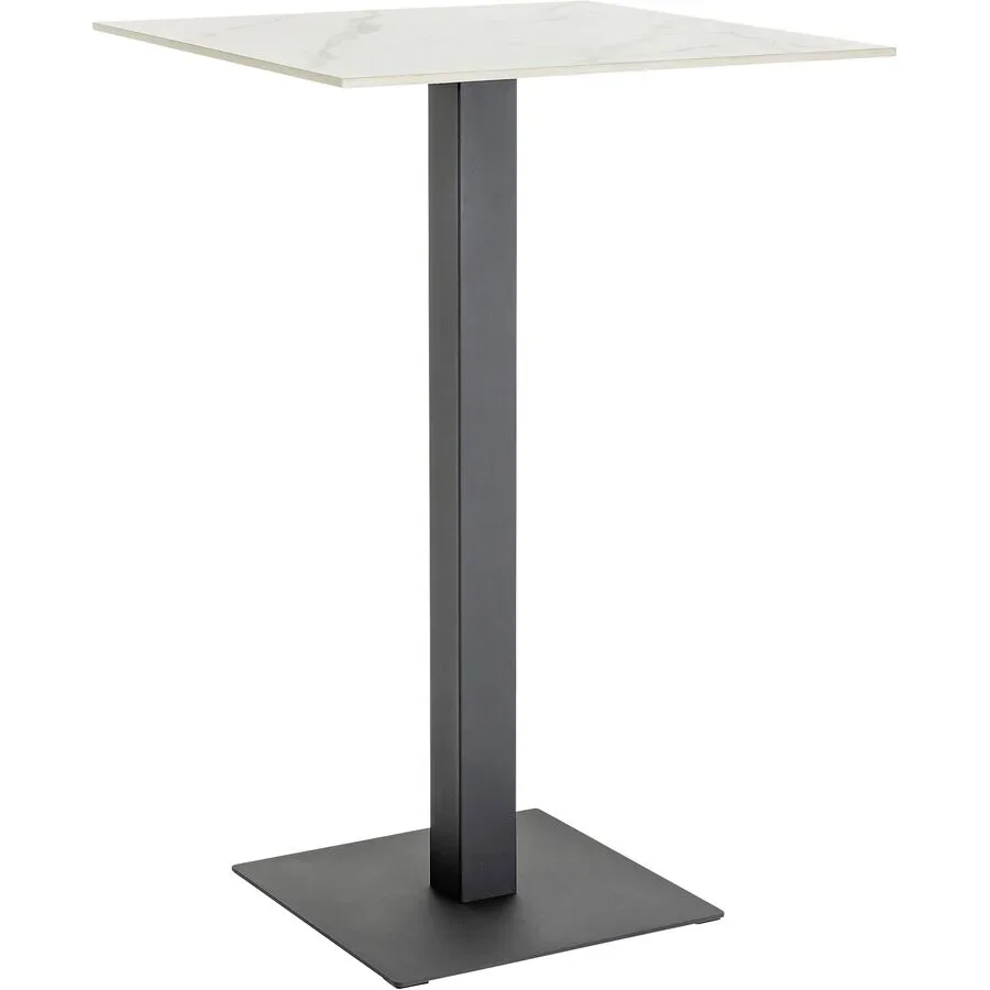 Bartisch Tamin Weiss/Schwarz Stein 70 cm - Bartisch