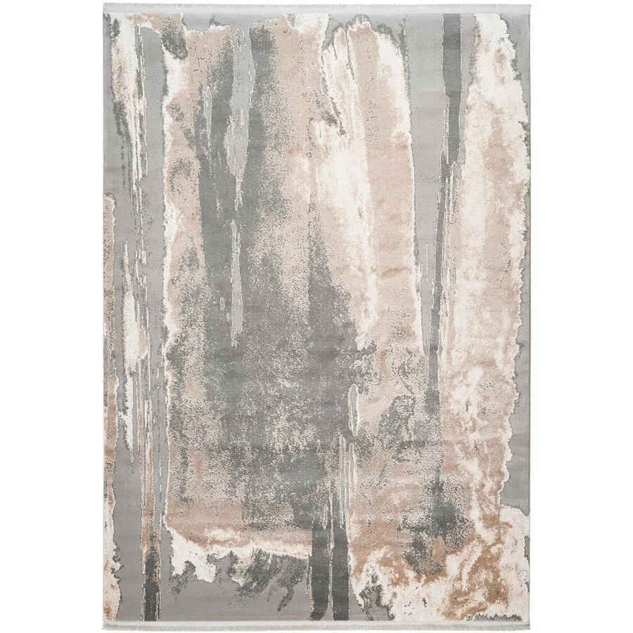 Teppich Trocadero Grau Kunststoff 170 cm 120 cm - Material: Acryl - Teppich
