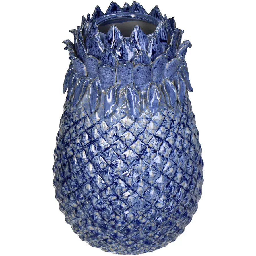 Vase Myko Blau Steingut 29.5 cm - Vase