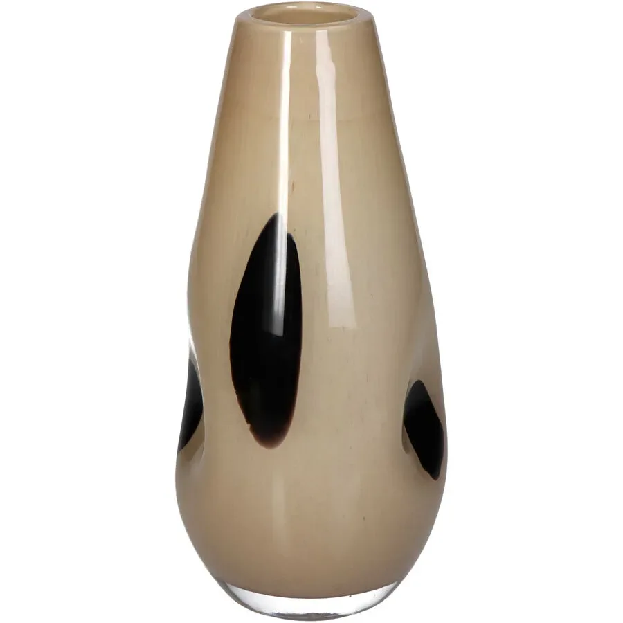 Vase Myko Beige Glas 25 cm - Vase