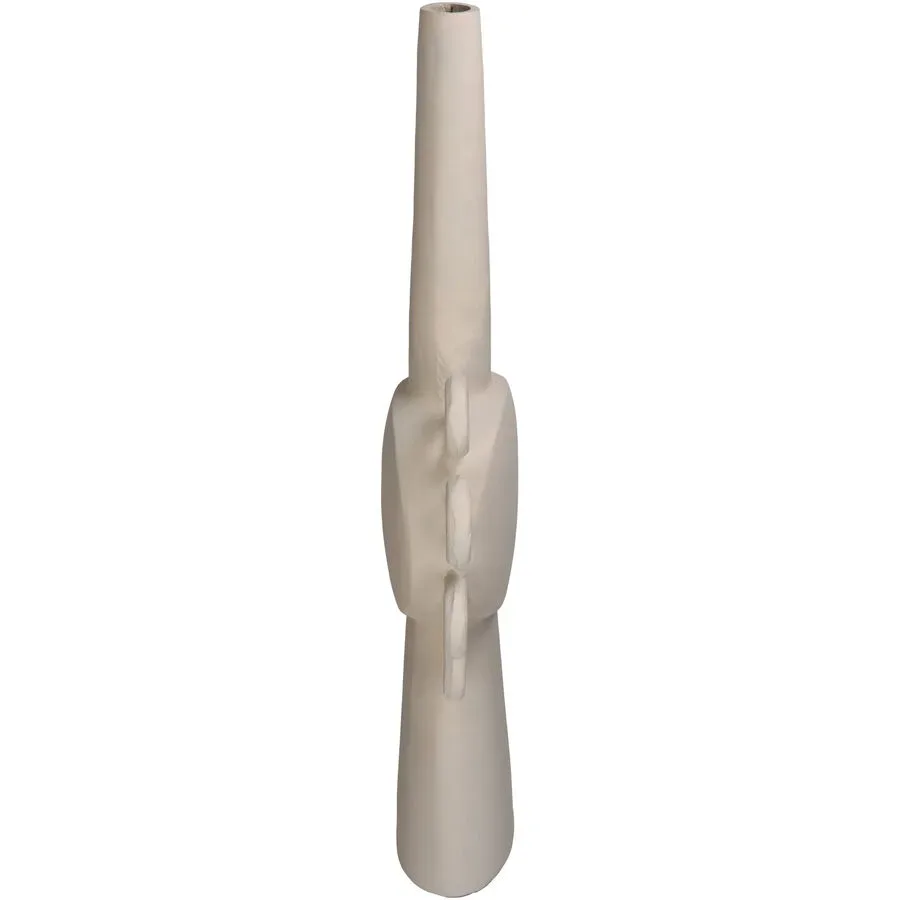 Vase Myko Beige Aluminium 62 cm - Farbe: elfenbein - Vase