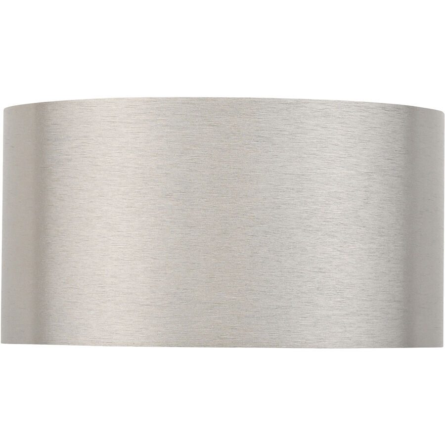 Wandlampe Pure Silber Aluminium/Stahl 15 cm 8 cm - LED - Lichtfarbe: Extra warmweiss - Tageslichtweiss - Wandlampe- LED Energiesparlampe
