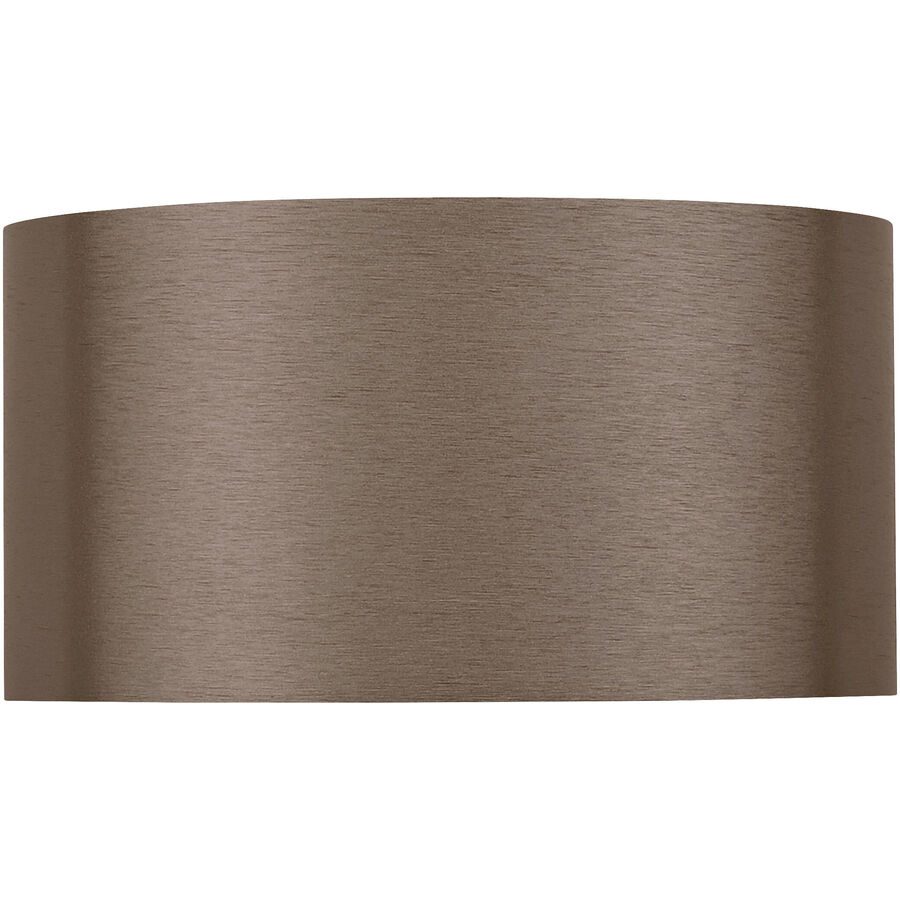Wandlampe Pure Braun Aluminium/Stahl 15 cm 8 cm - LED - Lichtfarbe: Extra warmweiss - Wandlampe- LED Energiesparlampe