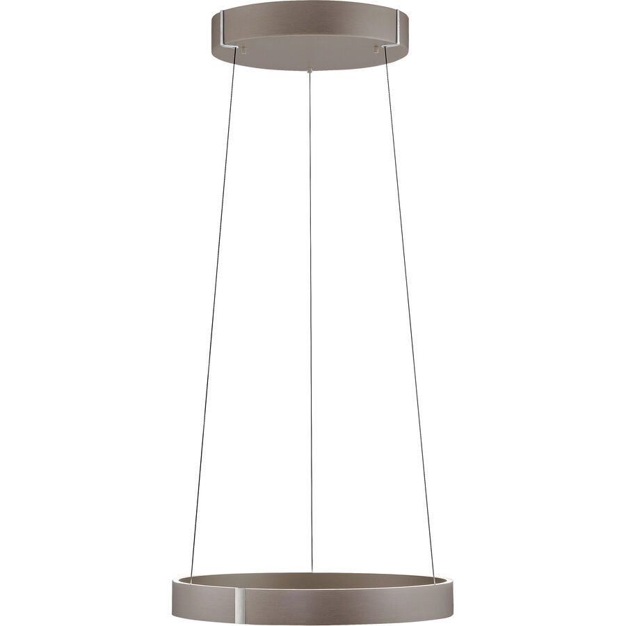 Pendellampe Pure Braun Aluminium/Eisen 50 cm 350 cm - LED - Lichtfarbe: Extra warmweiss - Tageslichtweiss - Pendellampe- LED Energiesparlampe