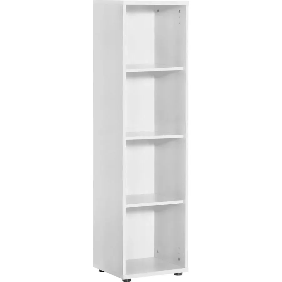 Regal Sable Weiss Holzwerkstoff 39.3 cm 146.9 cm - Farbe: perlweiss - Regal