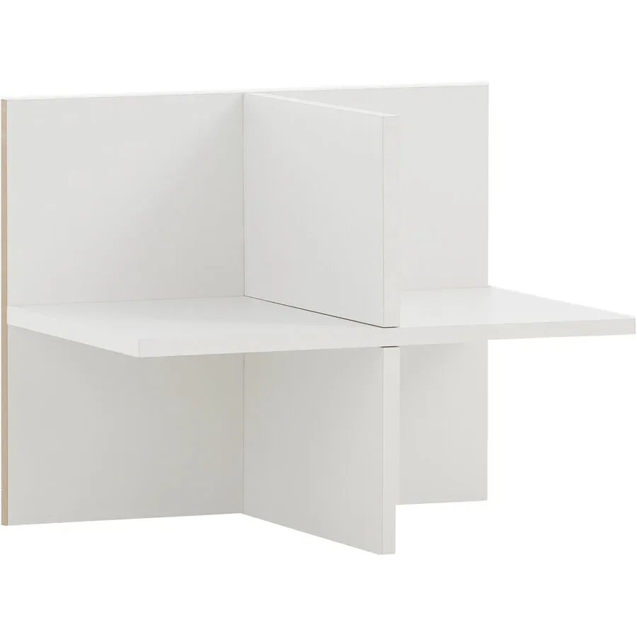 Regalkomponente Ciri Weiss Holz 47.5 cm 38.4 cm - Material: Holzwerkstoff - Regalkomponente