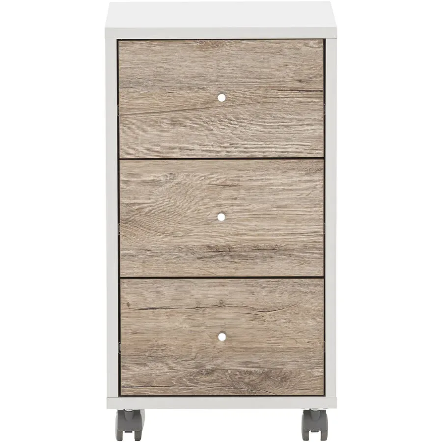 Rollcontainer Ciri Weiss Holzwerkstoff 32.6 cm 59.7 cm 39.1 cm - Rollcontainer