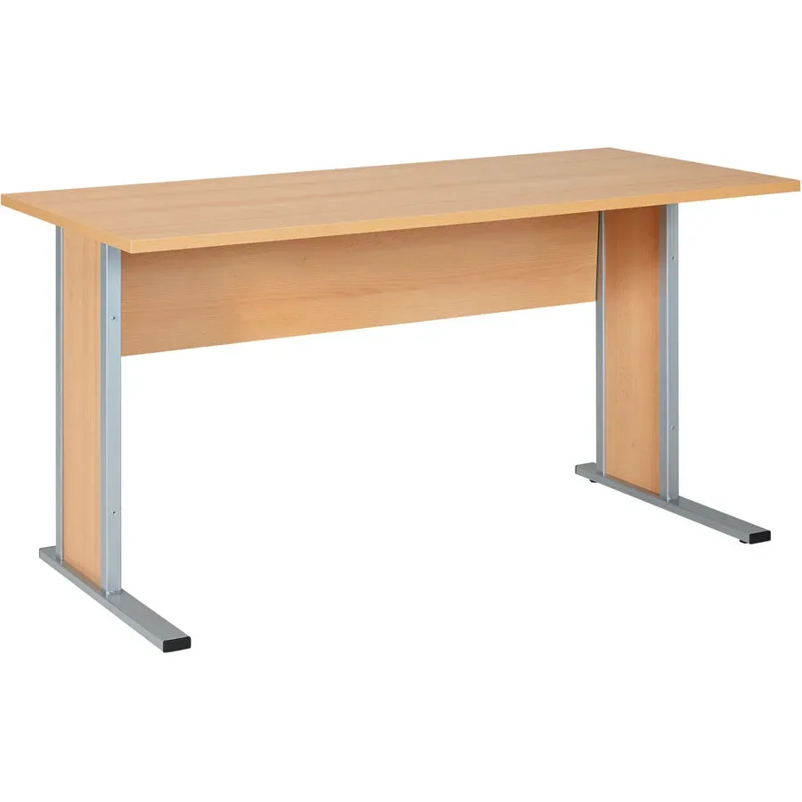 Schreibtisch Gerald Braun Holzwerkstoff 140 cm - Farbe: Dekor Buche - Schreibtisch