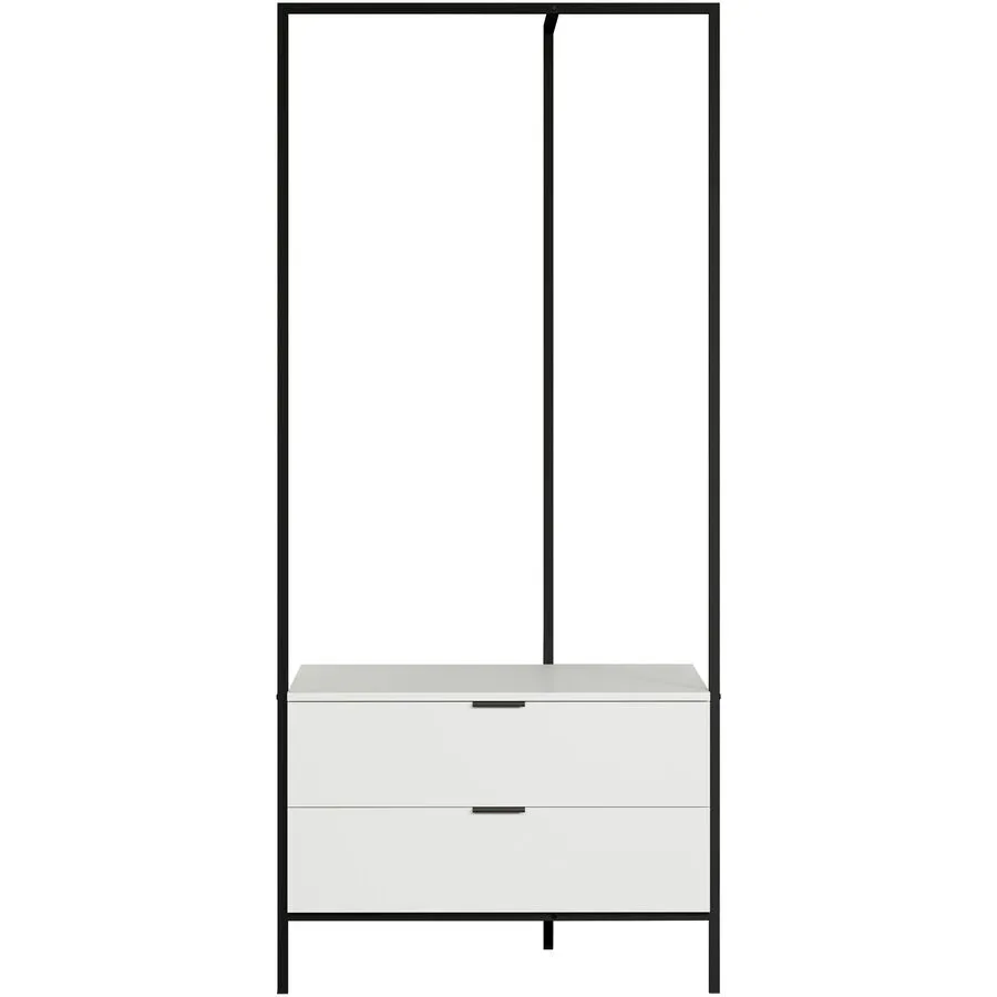 Garderobe Dolan Weiss Holz 85 cm 190 cm - Material: Holzwerkstoff - Garderobe