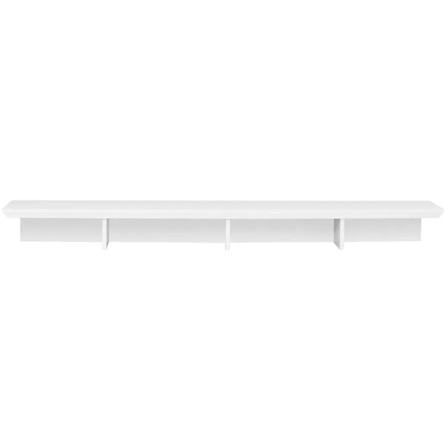 TV-Möbel Wombat Weiss Holz 177 cm 17 cm 33 cm - Material: Holzwerkstoff - TV-Möbel